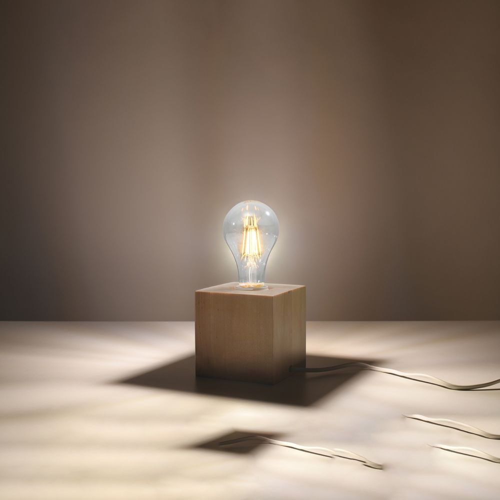 Premium Scandinavian Wooden Desk Lamp - High Quality, Stylish Design, E27 Socket