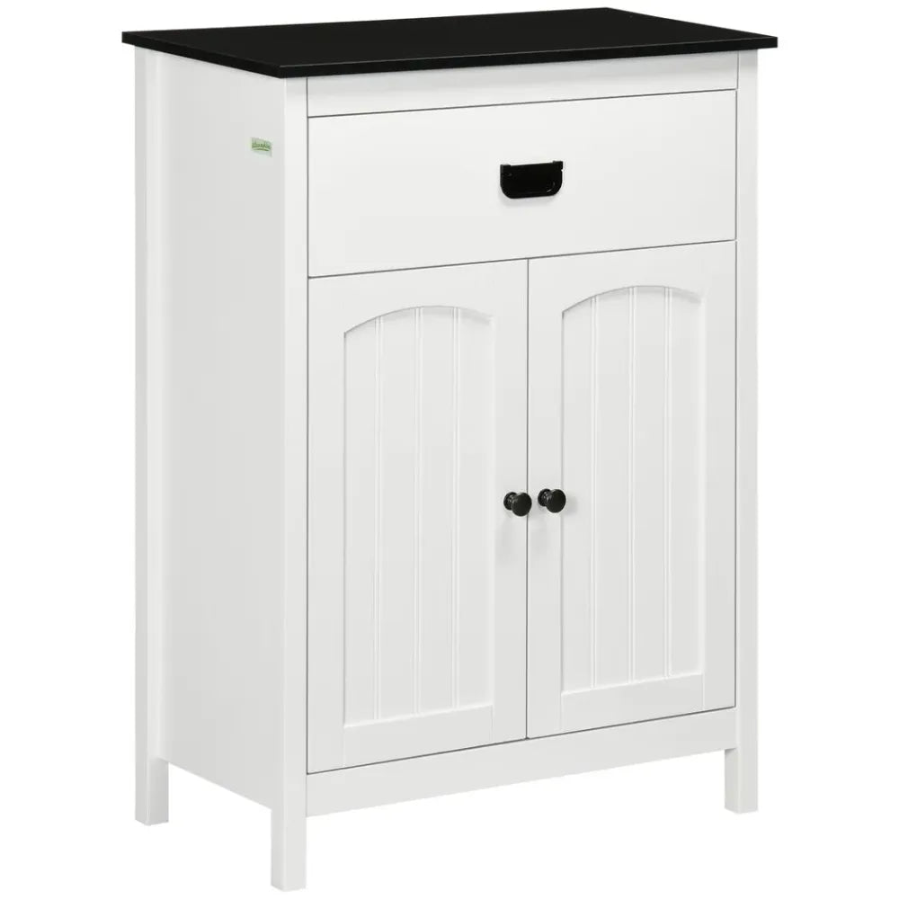 Double Door Bathroom Cabinet - Adjustable Shelf - White - High-Quality Storage Solution