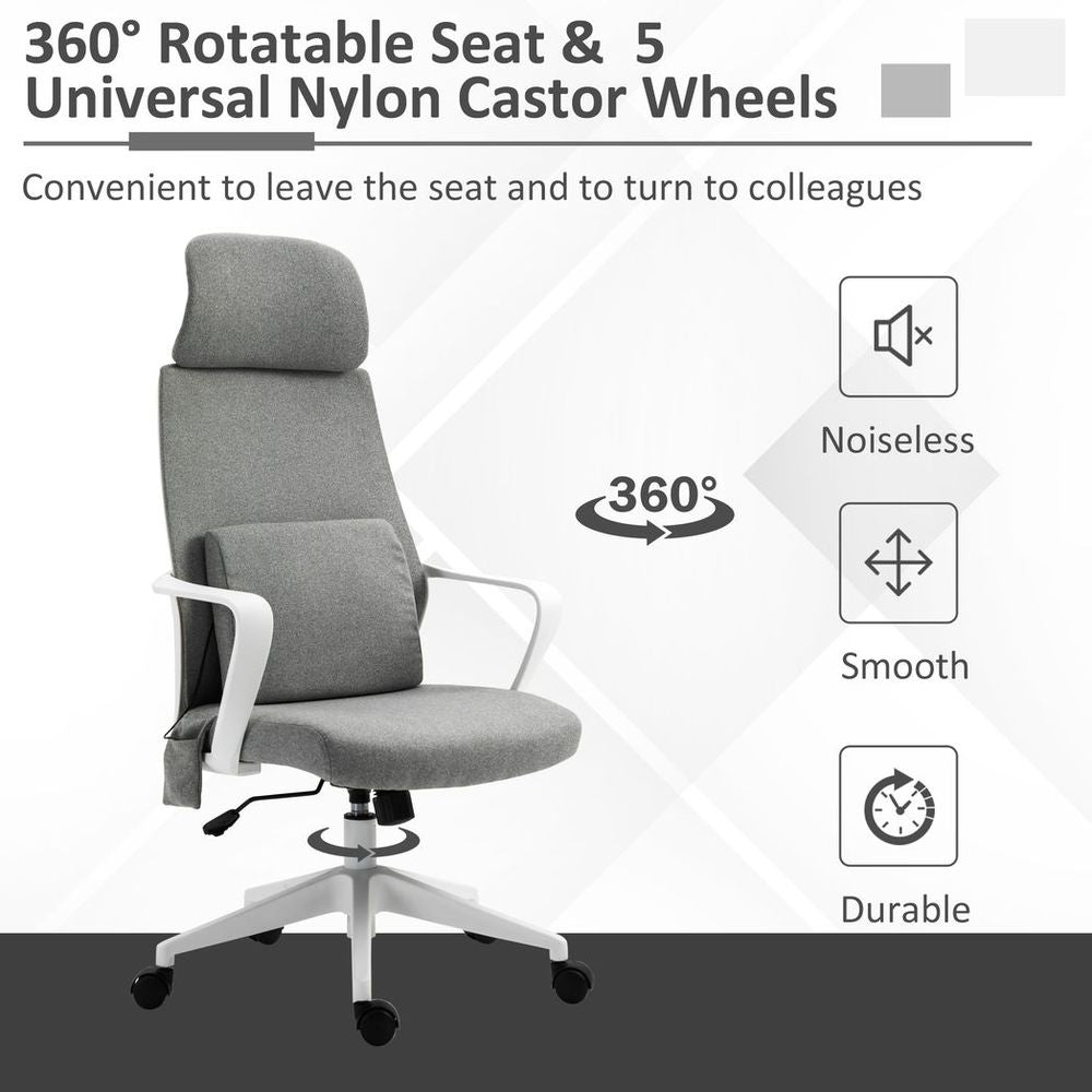 Ultimate Ergonomic Massage Office Chair - Lumbar Support, Adjustable Height