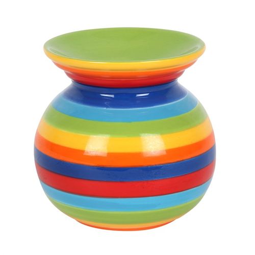 مبخرة زيت ذات خطوط ملونة