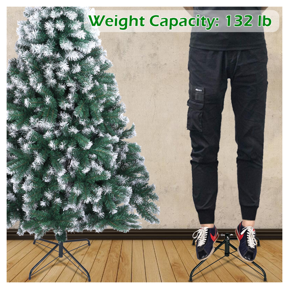 7FT Spray White PVC Christmas Tree 870 Branches Artificial