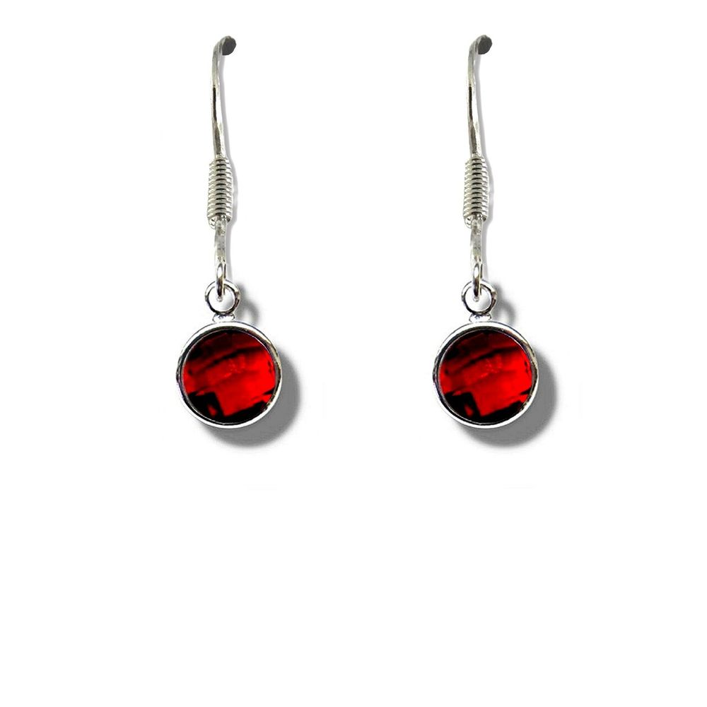 Premium July Birthstone Drop Earrings - High-Quality, Sterling Silver Plated Design - Perfect Gift!
