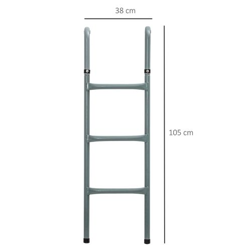 Trampoline Ladder Replacement Spare Step Suitable for 12ft, 14ft HOMCOM