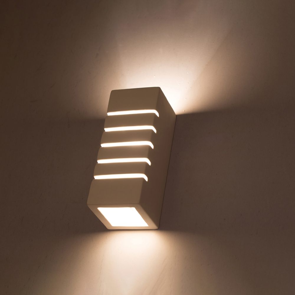 Premium Ceramic and Glass Wall Lamp - Modern Design - E27 Socket