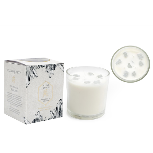 Clear Quartz Candle 12x12cm