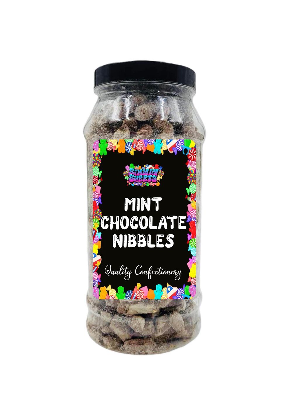 Indulgent Mint Choc Nibbles Jar - Sweetly Retro Gift