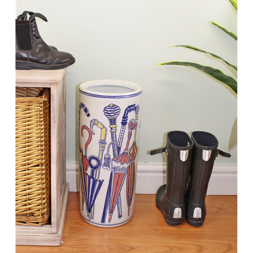 Umbrella Stand, Pastel Coloured Umbrellas Design