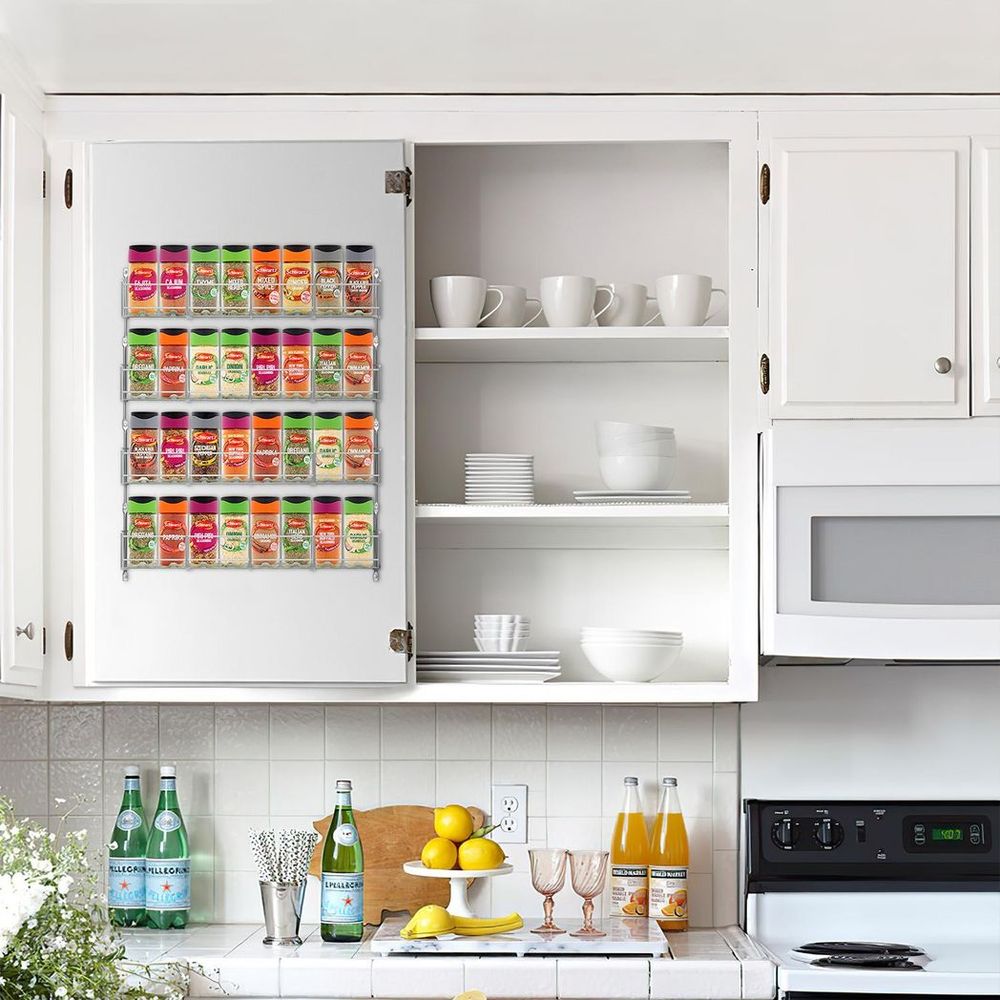 Organize Your Kitchen with VINSANI 4 Tier Herb and Spice Rack - High-Quality and Functional for Everyday Cooking