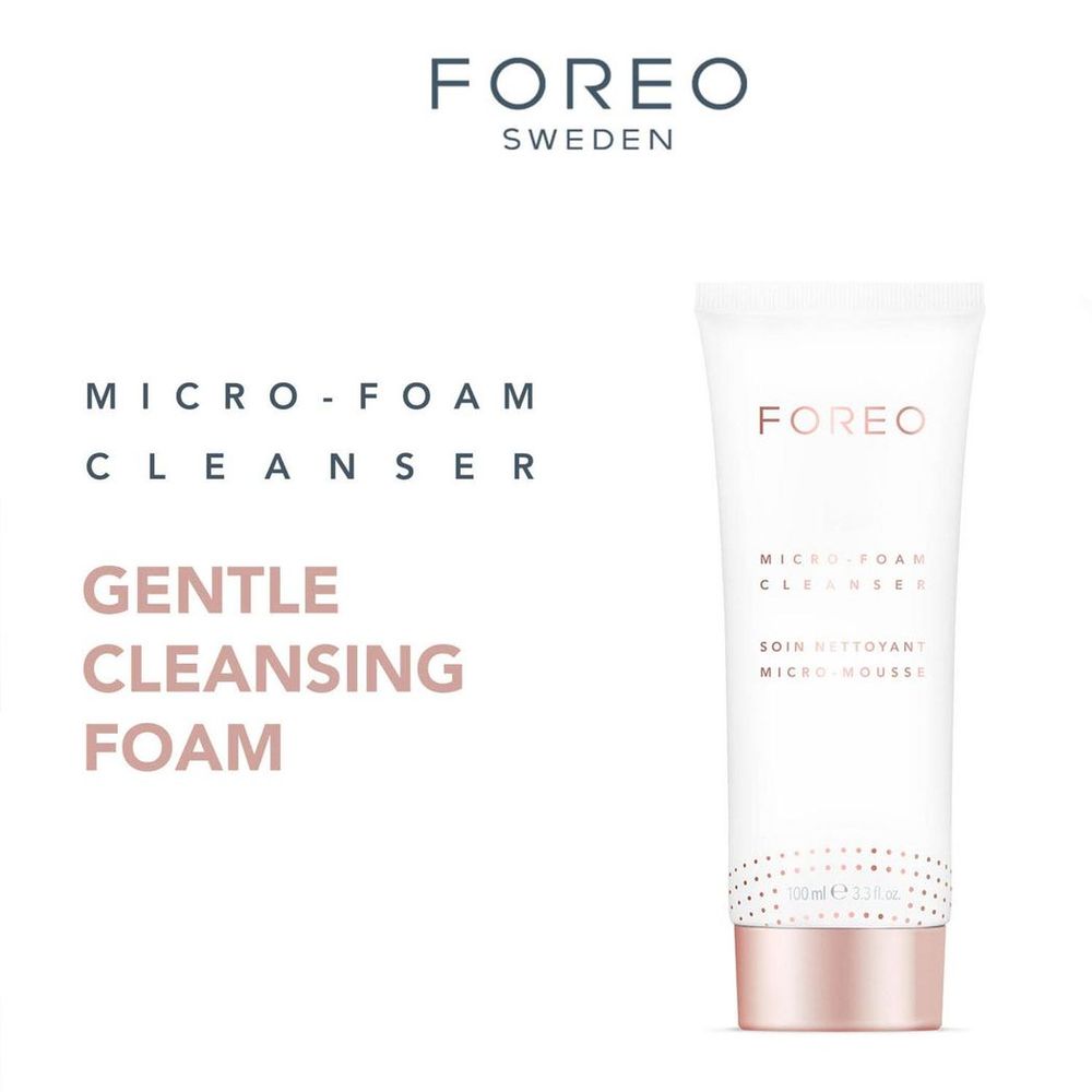 FOREO Micro-Foam Cleanser: Gentle Face Wash for All Skin Types, 100ml