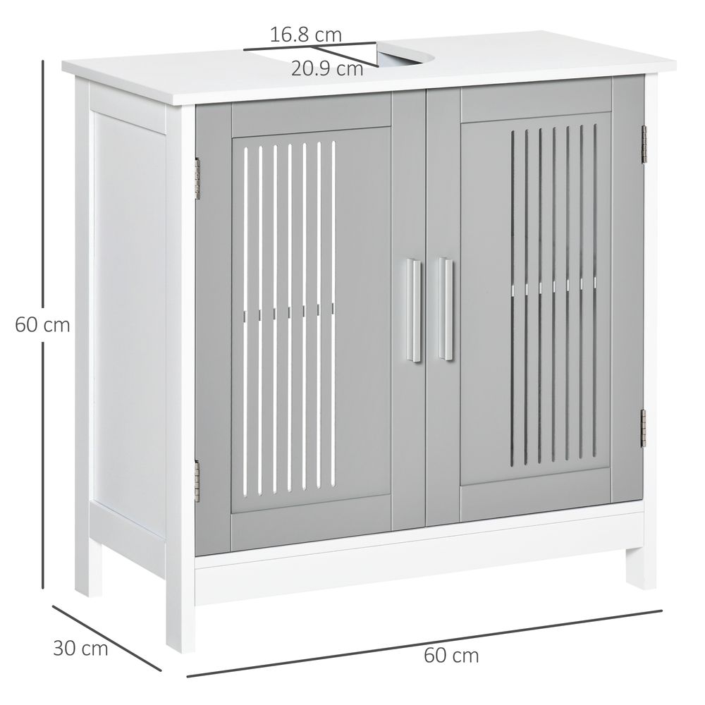 Premium Bathroom Vanity Unit, Space-Saving Under Sink Cabinet, Modern Design, White