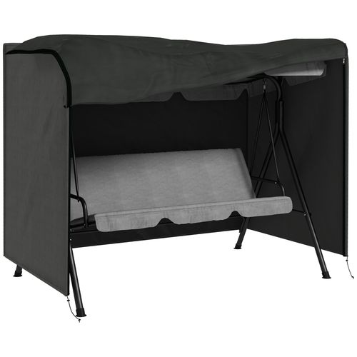 Outsunny Large Outdoor Swing Chair Cover  Garden Furniture Protector 164cm Grey