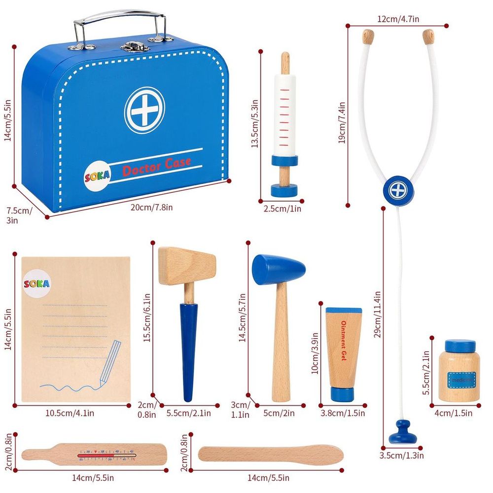 SOKA Doctor Case 0000272 | Hours of Imaginative Play Time | Learning Toy for Social Skills & Coordination
