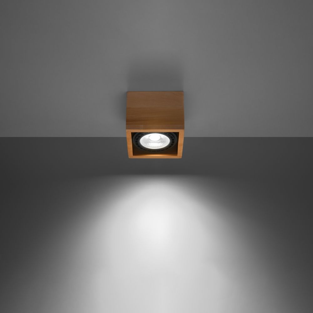 Sleek Wood Ceiling Lamp - Quatro Scandinavian Design - Top Quality