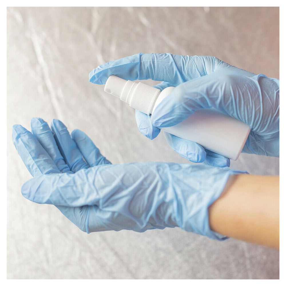 Vinyl Powder-Free Medical Surgical Gloves Extra Small Clear  or Small Blue 100pk