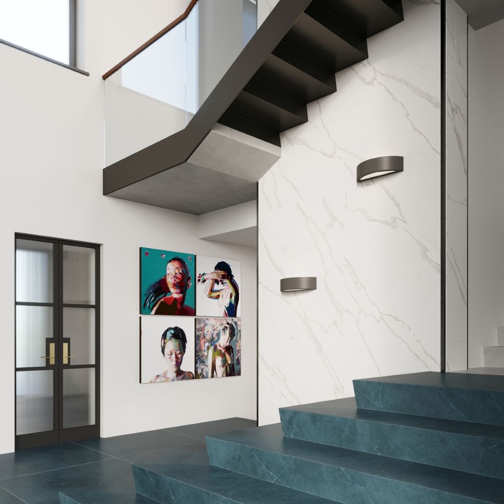 Wall lamp ceramics, glass Atena modern Design E27