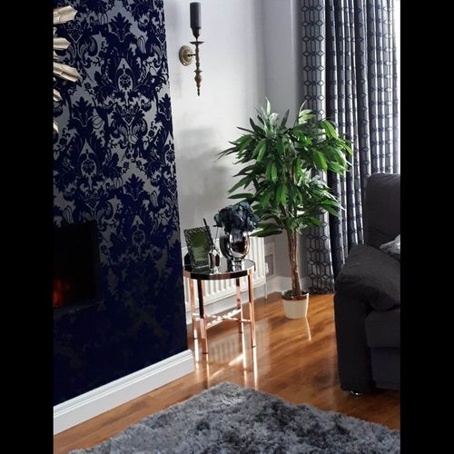 120cm Large Artificial Mango Tree Plant with Metal Planter