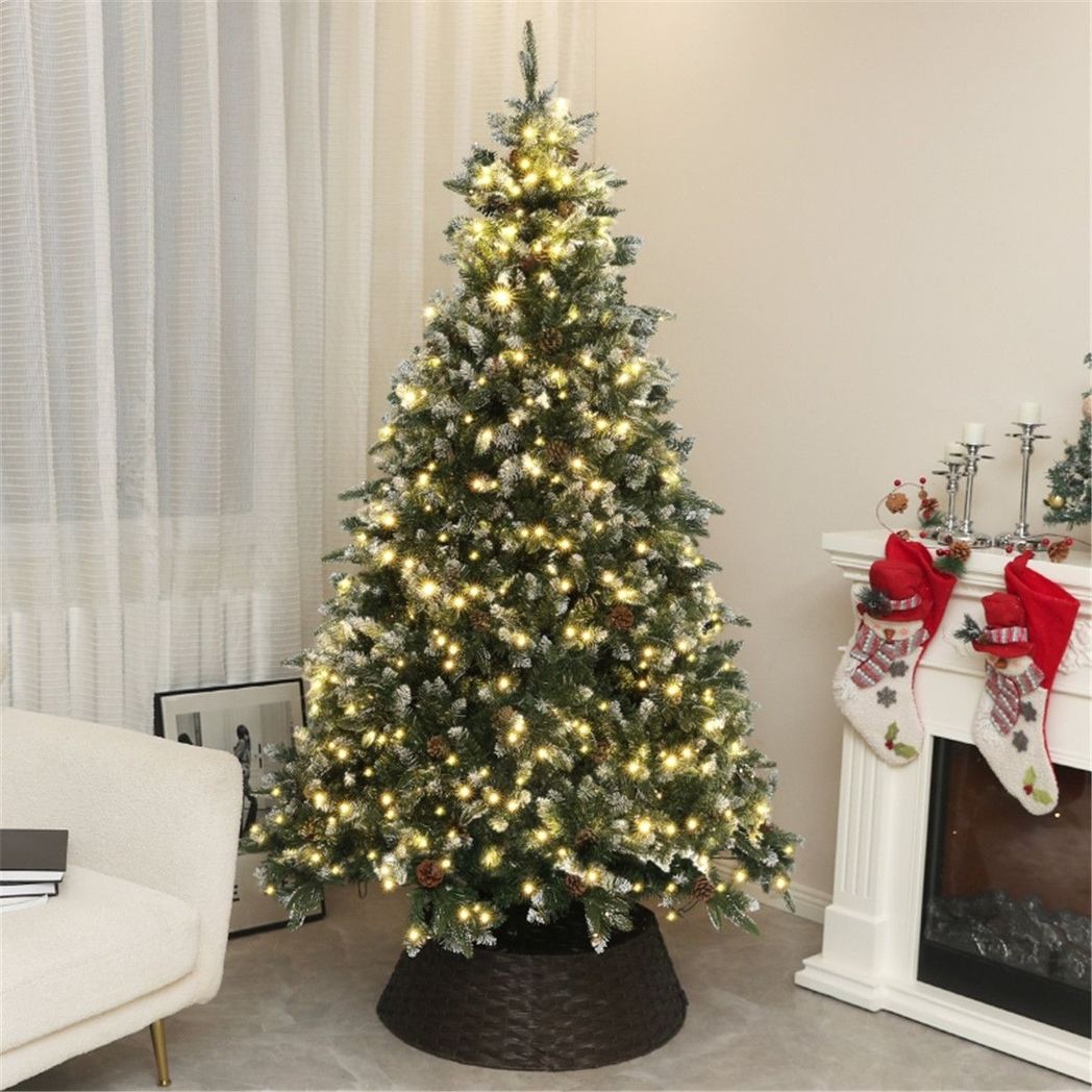 7 Ft Christmas tree | Artificial with LED lights | Green