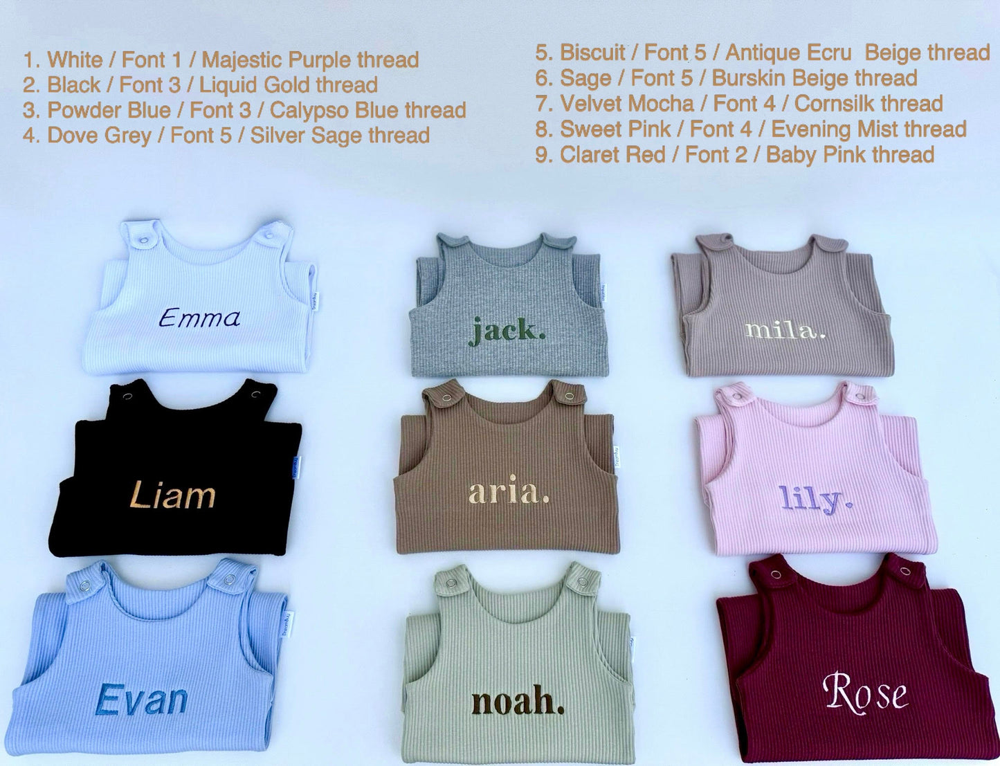 Shortbread Personalised or Plain Dungarees