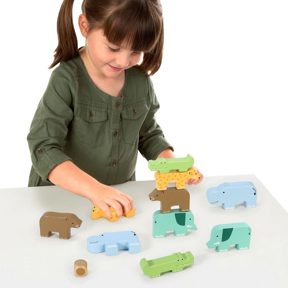 SOKA Wild Animal Stacking - High Quality Montessori Toy for Imaginative Learning - Certified Safe