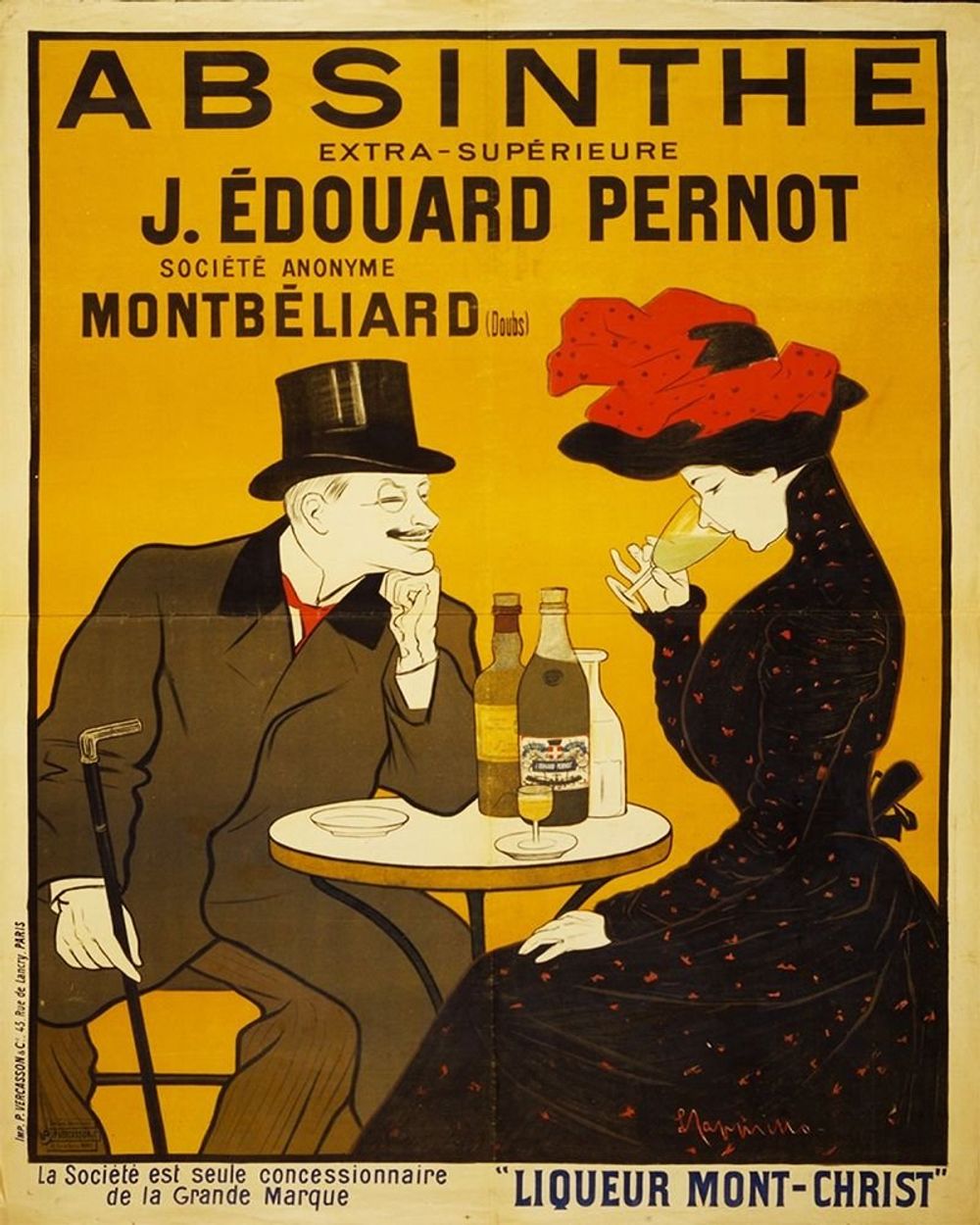Vintage Metal Sign - Retro Absinthe Advertisement - High Quality