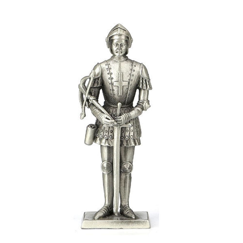 Knight With Crossbow (hand-cast statue sculpture) 11cm Height