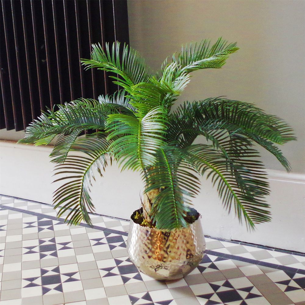 60cm Artificial Cycas Palm Tree - Lifelike & Lush Green