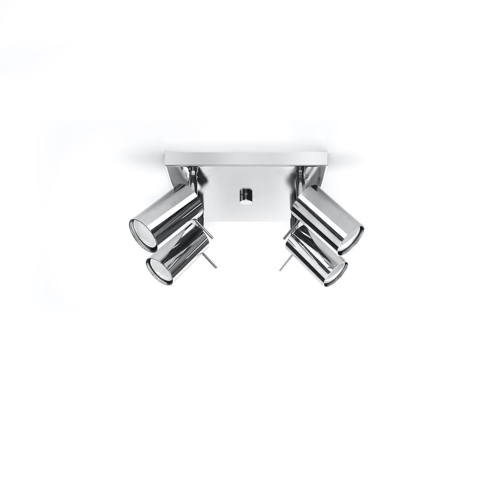 Sleek GU10 Steel Ring Ceiling Lamp - Modern Design