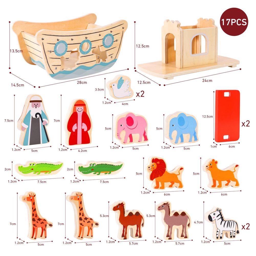 SOKA Noah's Ark - Interactive Storytelling Playset for Hours of Creative Fun - Certified Quality Wooden Toys - Ideal Gift
