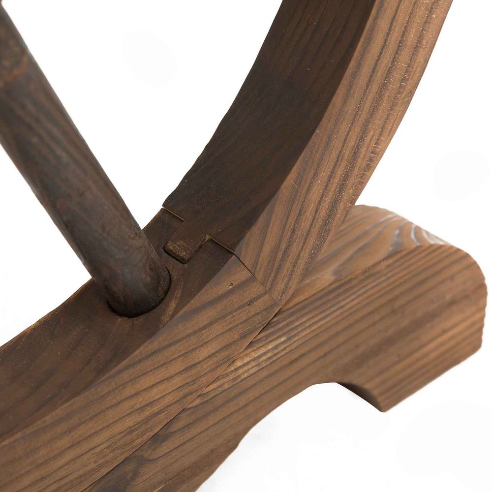 Garden Coffee Table Patio Display Desk Natural Fir Wood Water-Resistant Dining