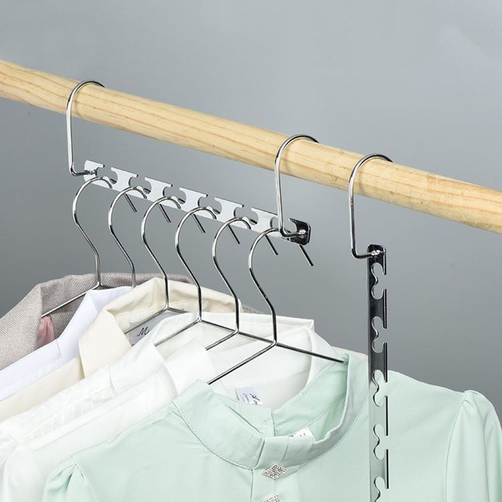 Metal Hangers Space Saving Hangers For Closet, Magic Clothes Wardrobe Clothing Organizer - Design Y