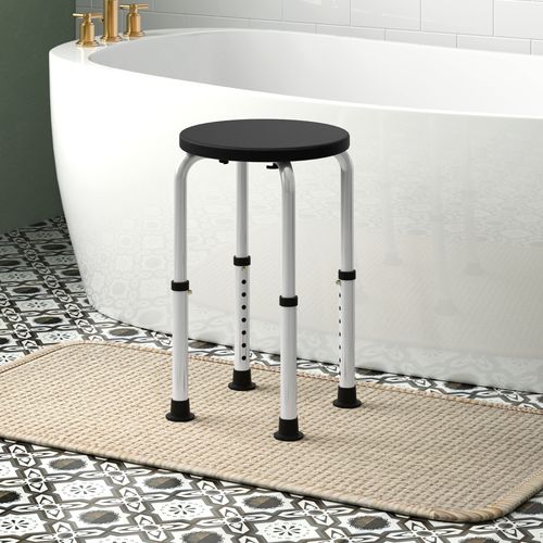 HOMCOM Bath Chair Height Adjustable Shower Seat for Elderly Disabled