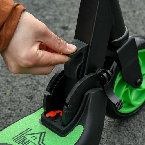 HOMCOM Folding Electric Scooter with Rear Wheel Brake