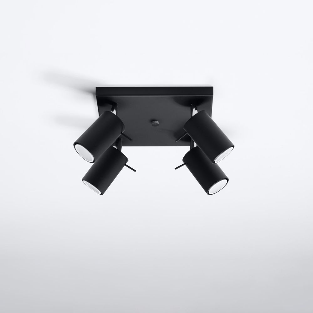 High-quality Steel Ring Ceiling Lamp - Modern Design, GU10 Bulbs