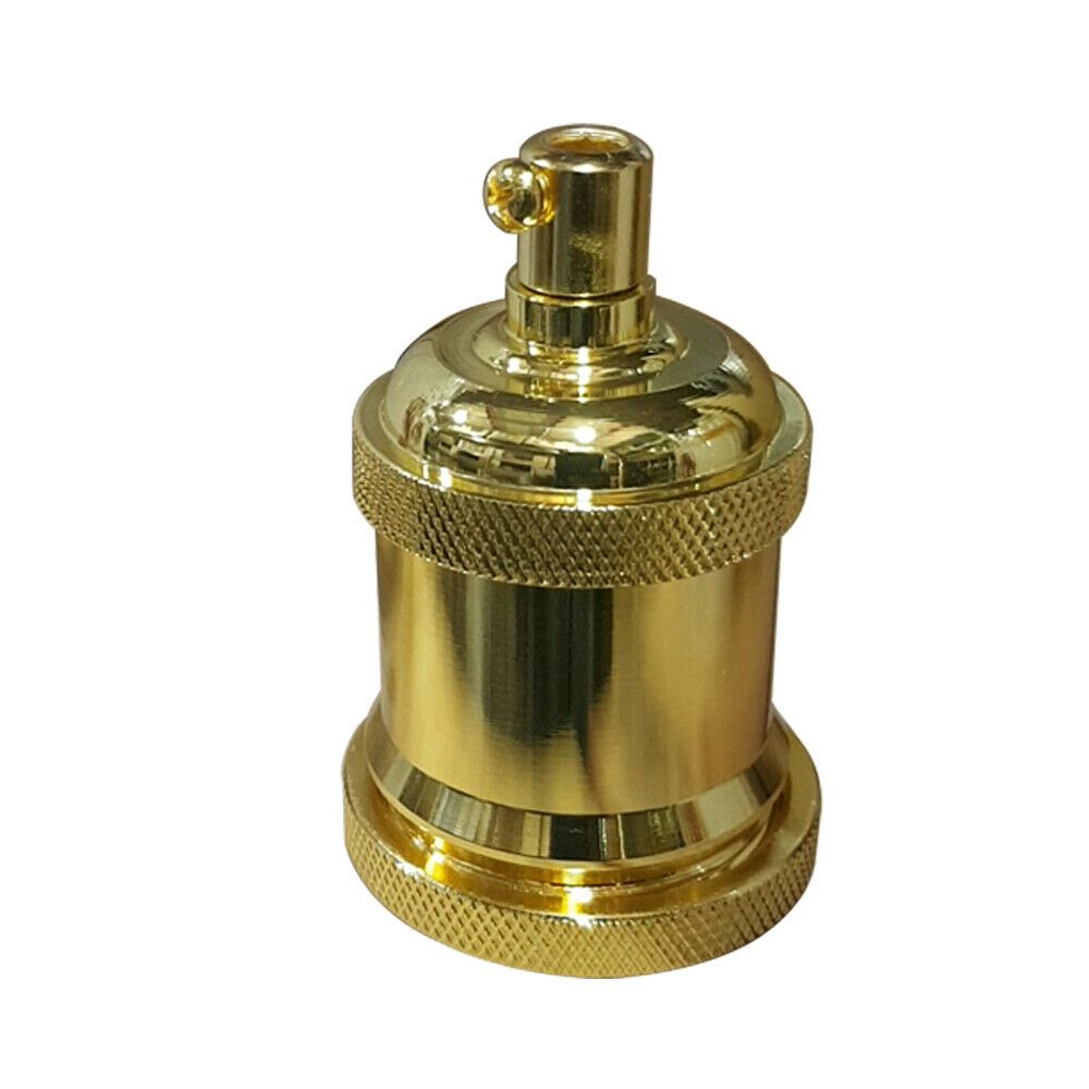 French Gold E27 Metal Lamp/Bulb Holder for Vintage Filament Bulbs - Antique, High Quality - 80 Characters