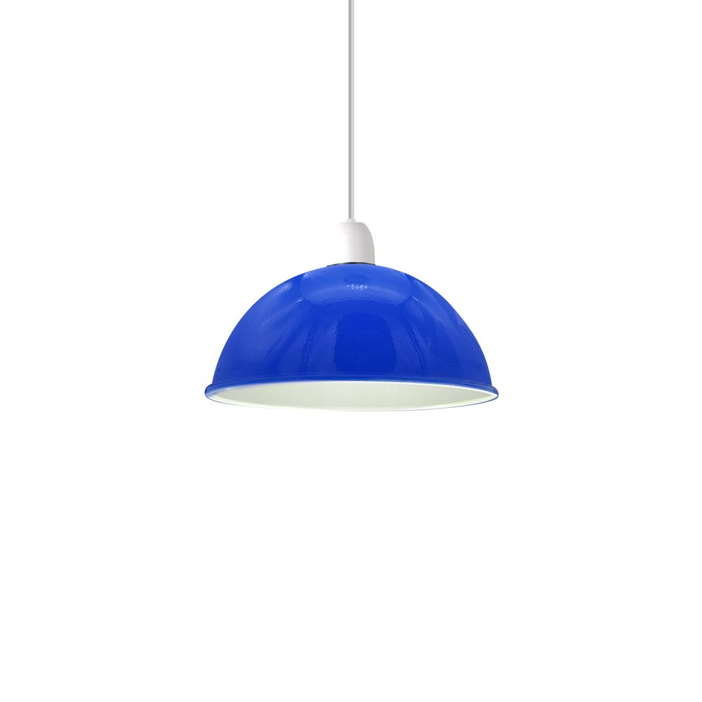 Vintage Industrial Easy Fit Dome Shaped Lamp Shade Ceiling, Pendant, Wall Light Metal E27 Light Fitting 60W