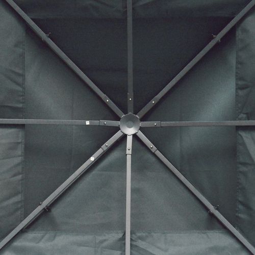 Outsunny 3(m) 2 Tier Gazebo Top Cover Replacement Canopy Roof Charcoal Grey