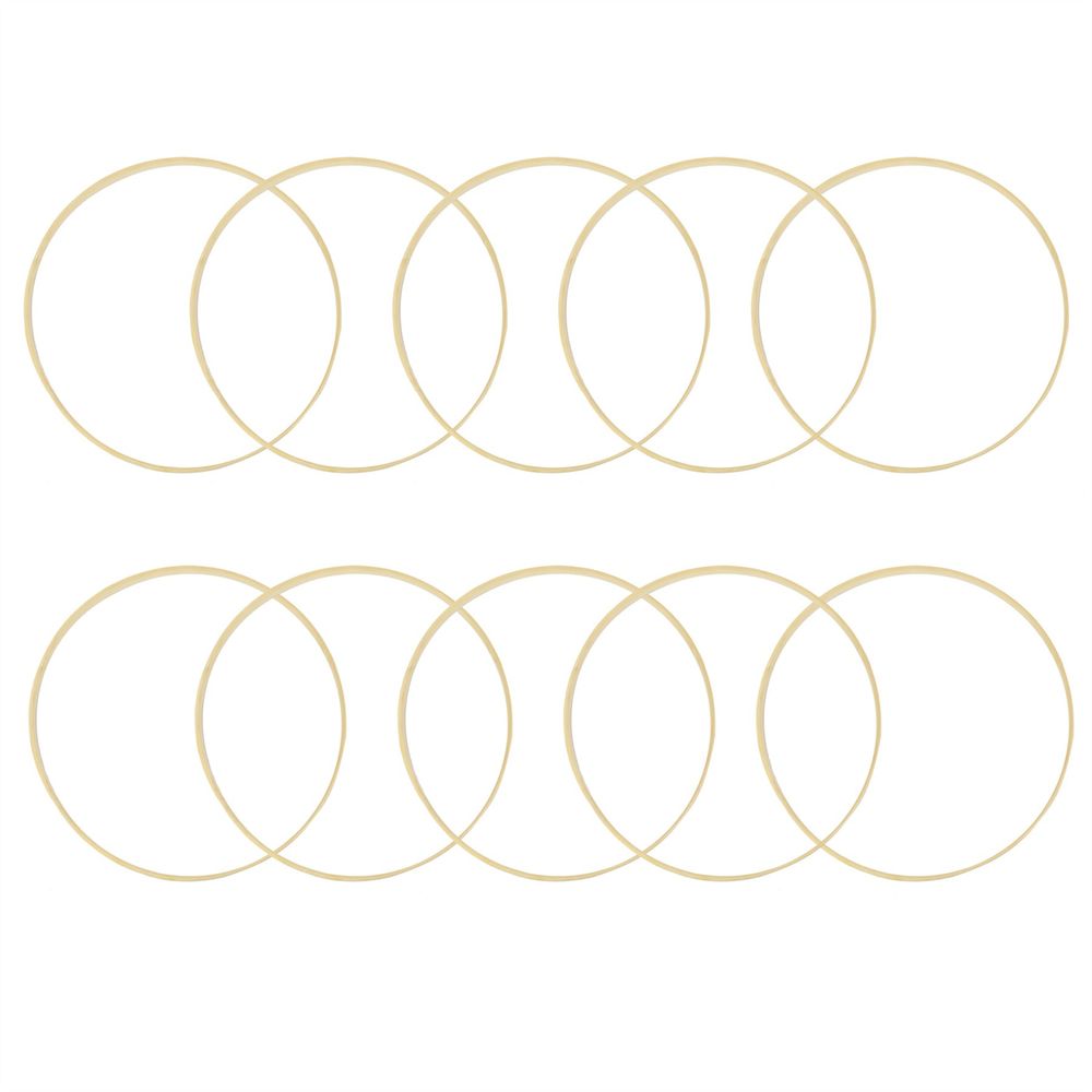 Versatile Bamboo Craft Rings - Set of 10 | Pukkr