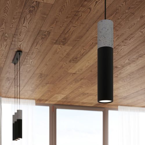 Pendant lamp Steel, concrete Borgio modern Design GU10