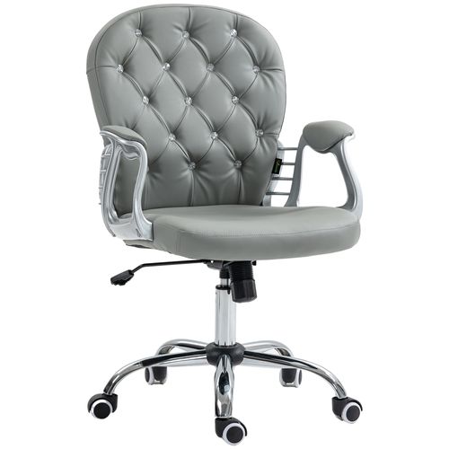 Vinsetto Office Chair PU Diamante Padded Ergonomic 360° Swivel