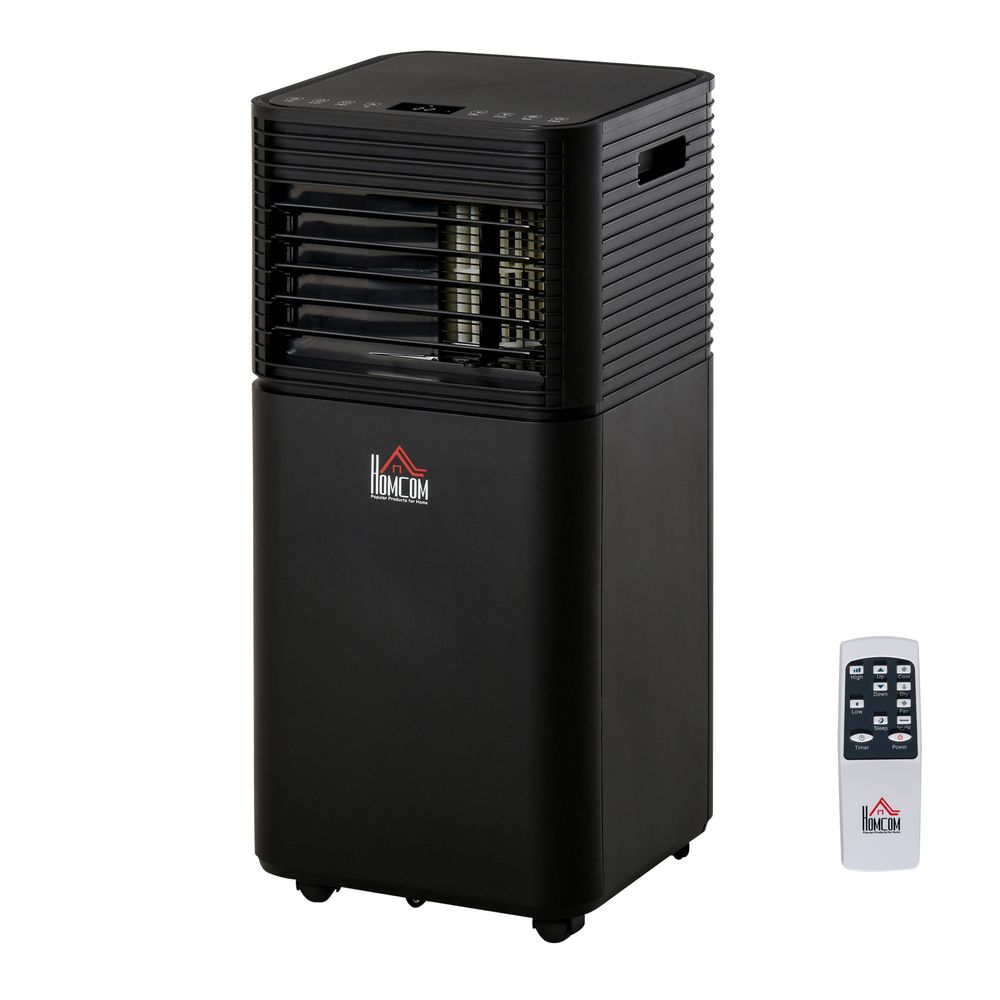 HOMCOM 5000 BTU 4-In-1 Portable Air Conditioner Unit Cooling Dehumidifying Ventilating for Room up to 18m², with Fan, Remote, 24H Timer, Window Mount Kit, R290, A Energy Efficiency