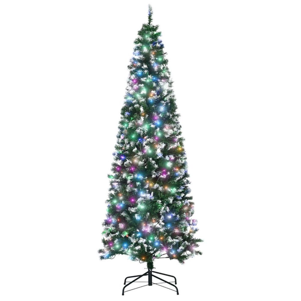 6 Ft Christmas tree with multicoloured lights | Artificial | Green