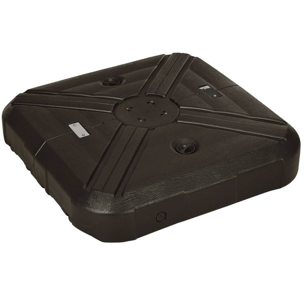 Premium Outsunny Cantilever Parasol Base Weights - Steel Cross Base & Wheels - High Quality