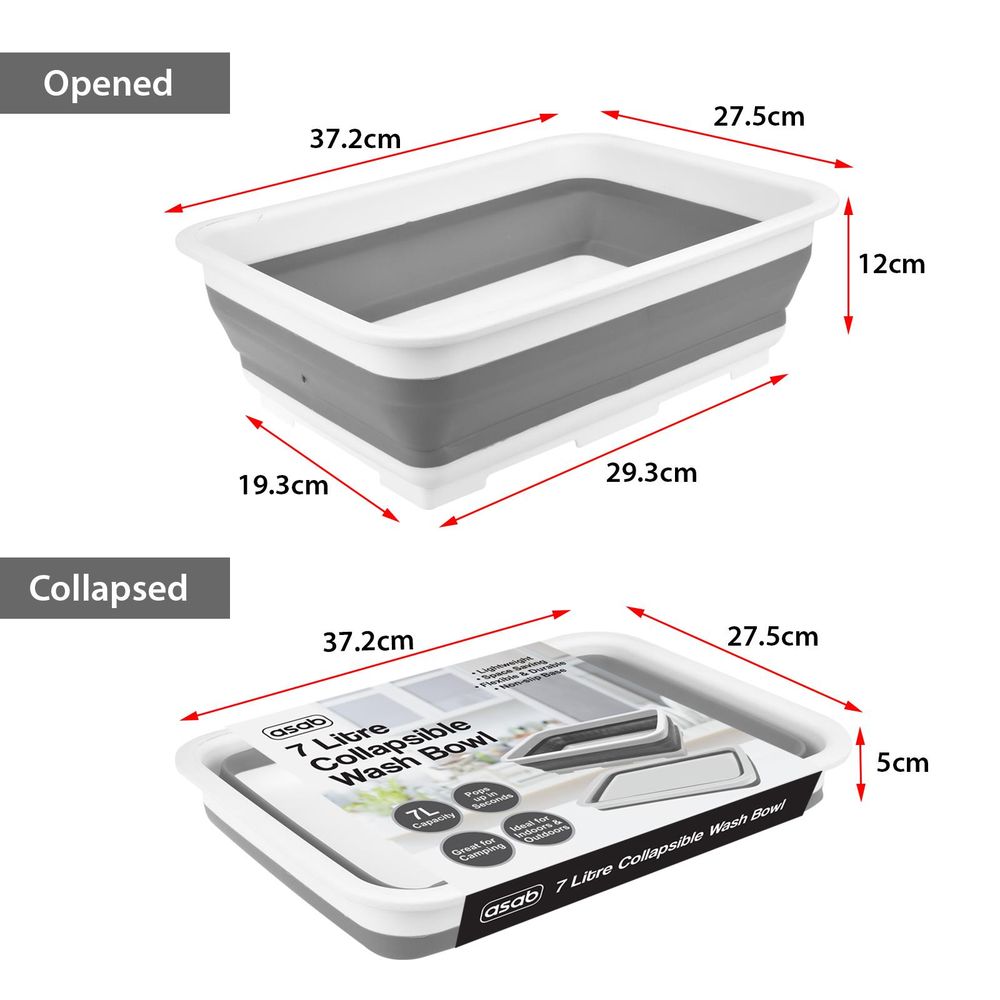 Premium Collapsible Washing Up Bowl | Durable & Space-Saving | Ideal for Camping & Outdoor Use