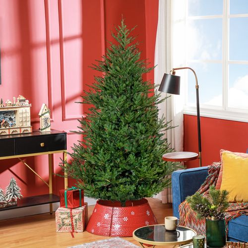 HOMCOM 5 Foot Artificial Christmas Tree with Realistic Hinged Branches