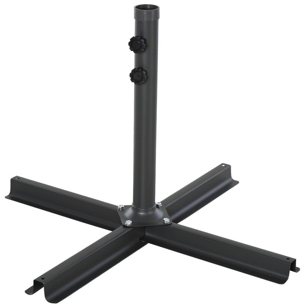 High-Quality HDPE 4-Part Fillable Parasol Base - Strong & Durable - Fits 48mm Poles - Secure & Stylish