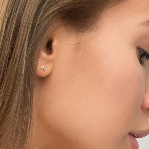 Tiny Knot Stud Earrings