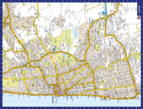 A to Z Map of Blackpool 1000 Piece Jigsaw Puzzle