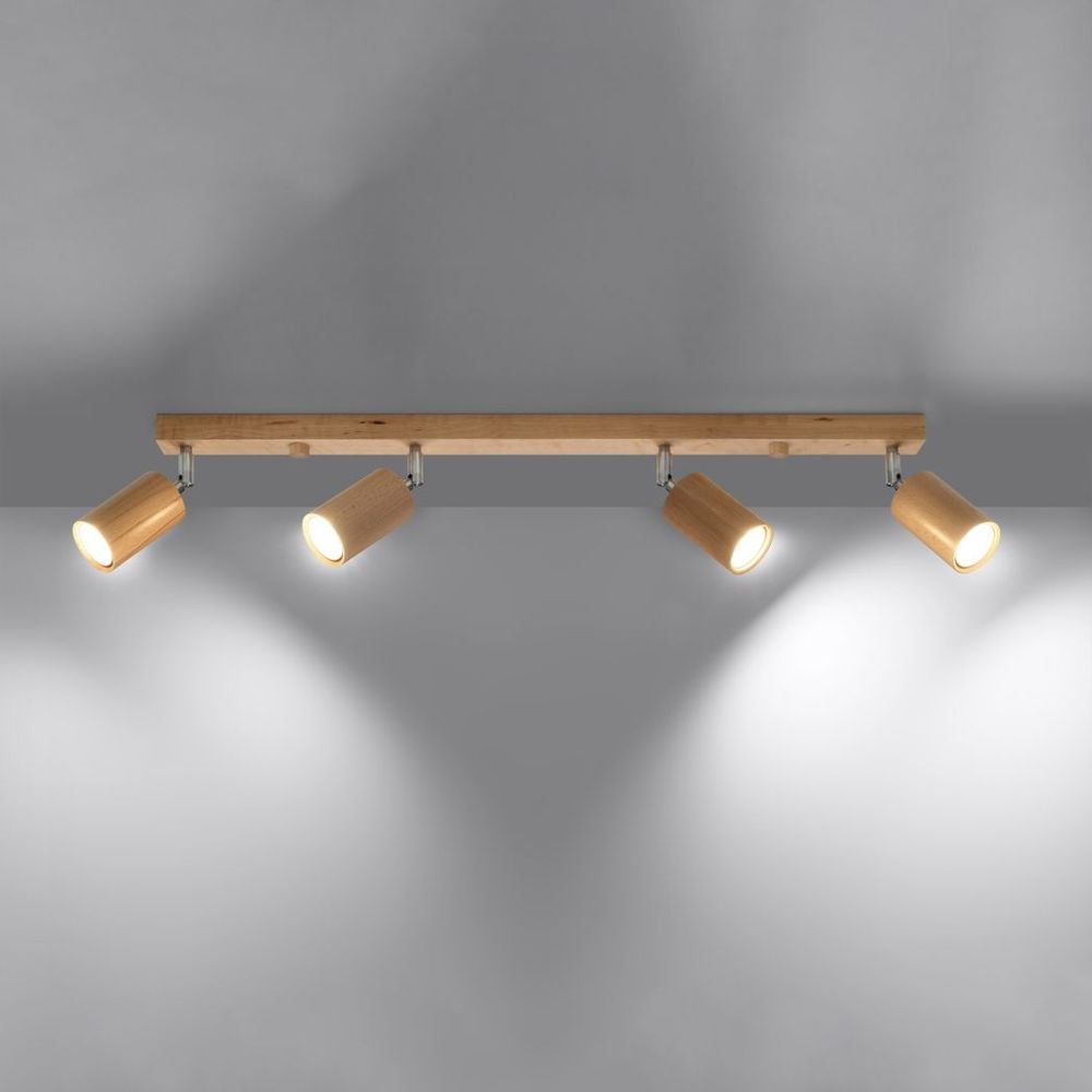 Ceiling lamp wood Berg Scandinavian Design GU10