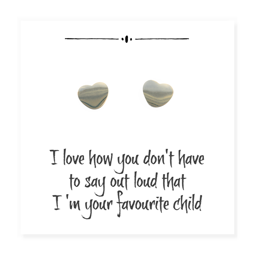 Heart on Funny Message Card for Mum | Ideal Birthday or Christmas Gift