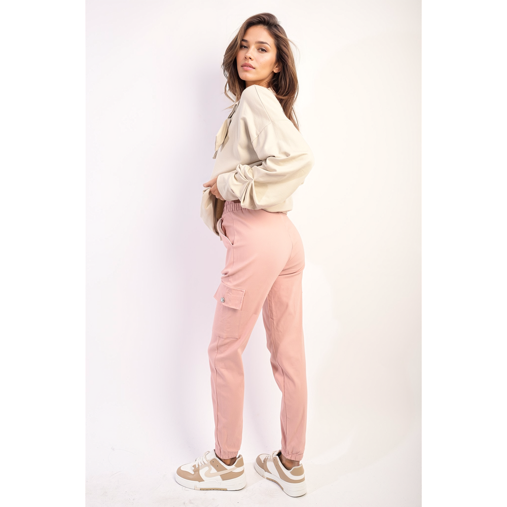 Ultimate Comfort & Style: Janelle Drawstring Cargo Joggers